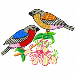 Small Birds Embroidery Design 5